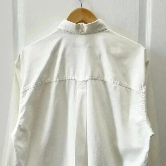 Northern Spirit Men’s Button Down Shirt Cotton Long Sleeve Classic White Medium - Picture 7 of 15